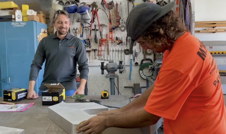 Team members working at a marketing shop in Port Charlotte FL